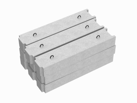 Stacked Concrete Blocks Modèle 3D