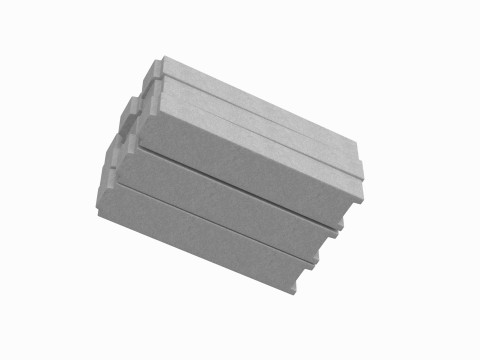 Stacked Concrete Blocks Modèle 3D