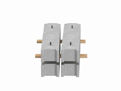 Concrete Blocks 3D Model
