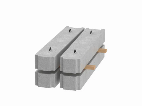 Concrete Blocks 3D Model
