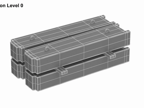 Concrete Blocks 3D Model