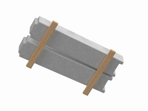 Concrete Blocks 3D Model