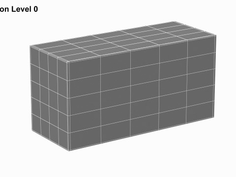 Concrete Block 3D 모델