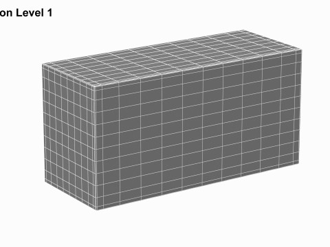 Concrete Block 3D 모델