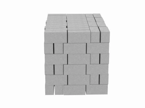 Stack Of Concrete Blocks 3D Model