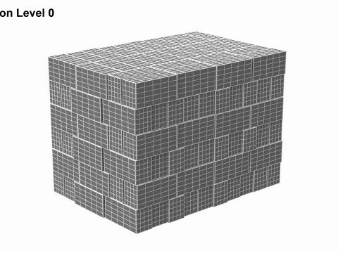 Stack Of Concrete Blocks 3D Model