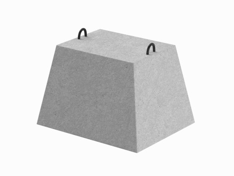 Concrete Block 3D Model