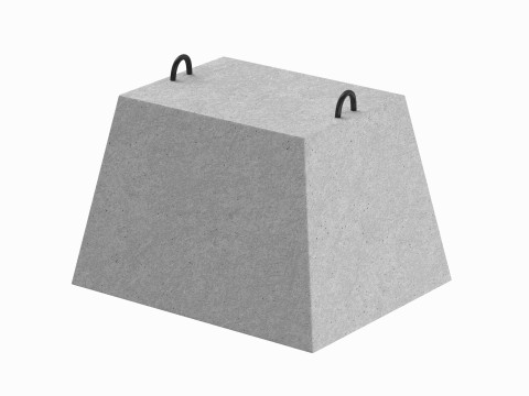 Concrete Block Model 3D