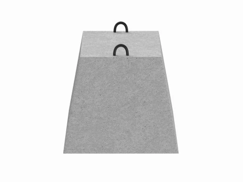 Concrete Block 3D Model