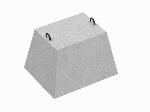Concrete Block Model 3D