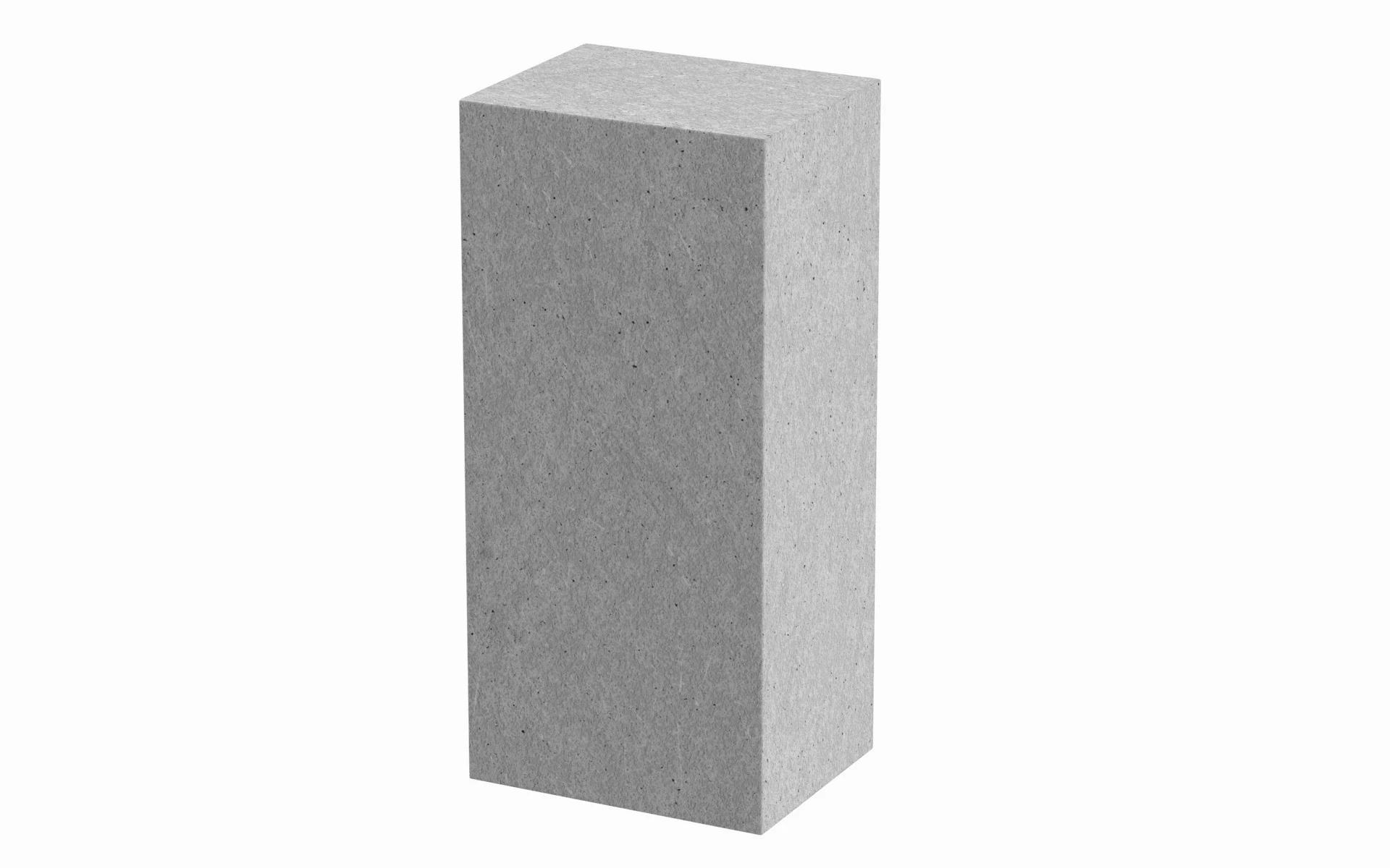 Concrete Block 3D Model .c4d .max .obj .3ds .fbx .stl .blend 