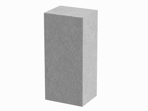 Concrete Block 3D Model
