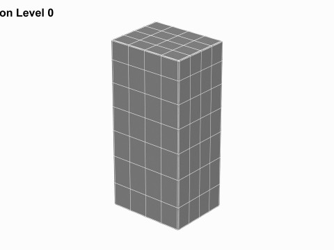 Concrete Block 3D Model