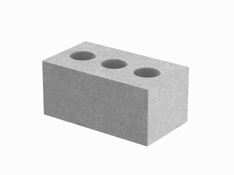 Concrete Brick 3D Model