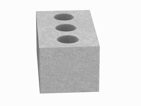 Concrete Brick 3D 模型