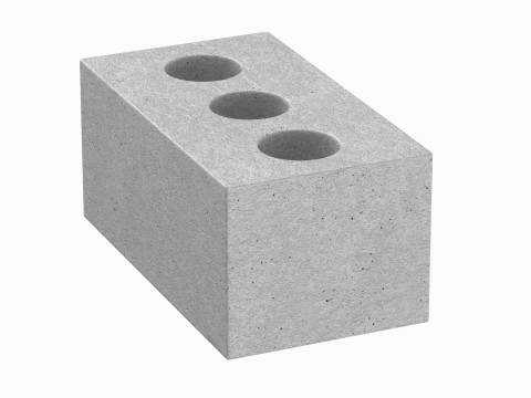 Concrete Brick 3D 模型