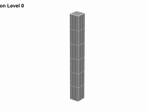Concrete Column 3D Model