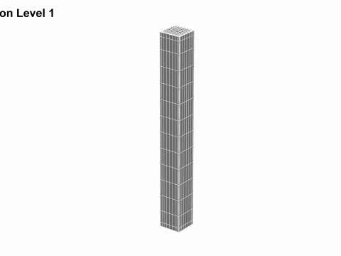 Concrete Column 3D Model