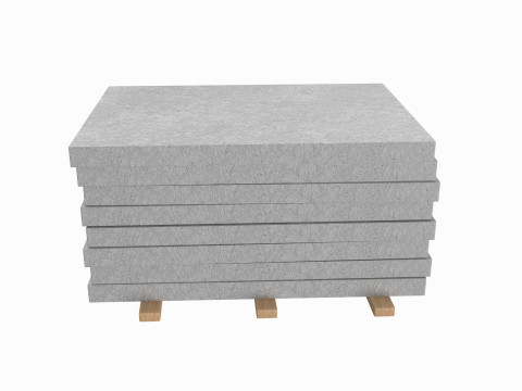 Concrete Panels On Wood Planks 3Dモデル