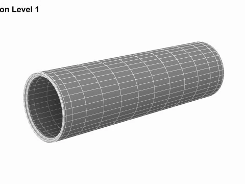 Concrete Pipe 3D Model
