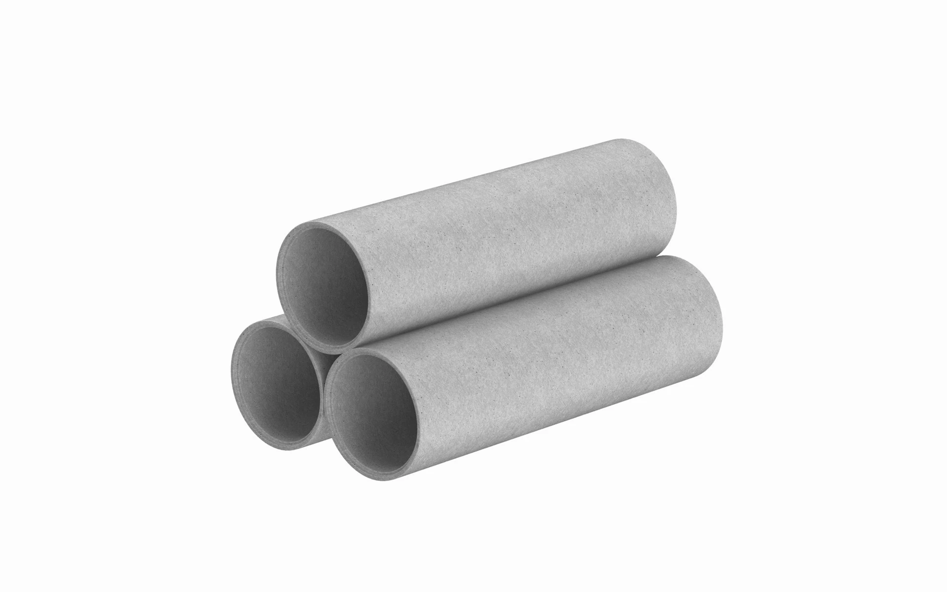 Concrete Pipes 3D Model .c4d .max .obj .3ds .fbx .stl .blend