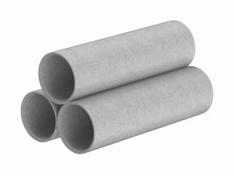 Concrete Pipes 3D Model