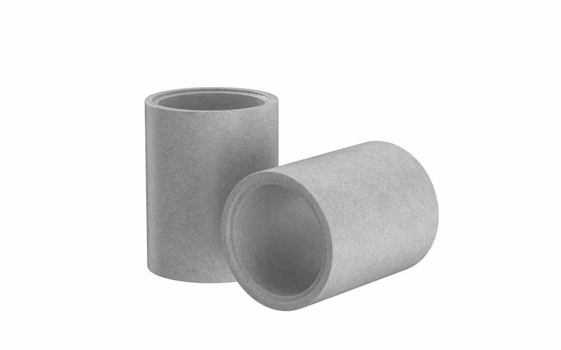 Concrete Pipes 3D Model .c4d .max .obj .3ds .fbx .stl .blend