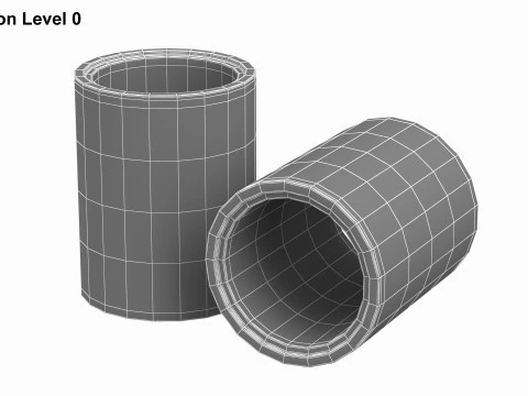 Concrete Pipes 3D Model
