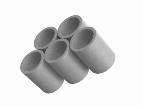 Model Stack Of Concrete Pipes 3D Model