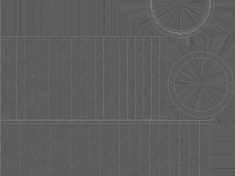 Concrete Pipes Stack 3D Model
