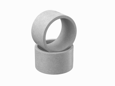 Concrete Rings 3D Model