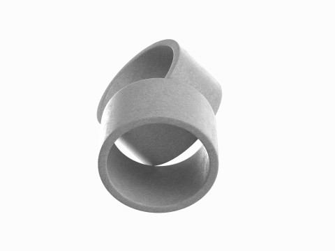 Concrete Rings 3D Model