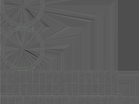 Concrete Rings 3D Model