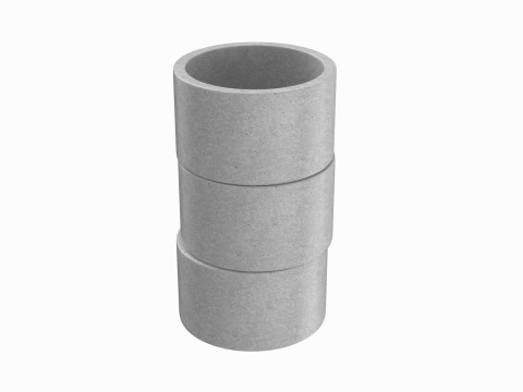 Concrete Rings 3D Model