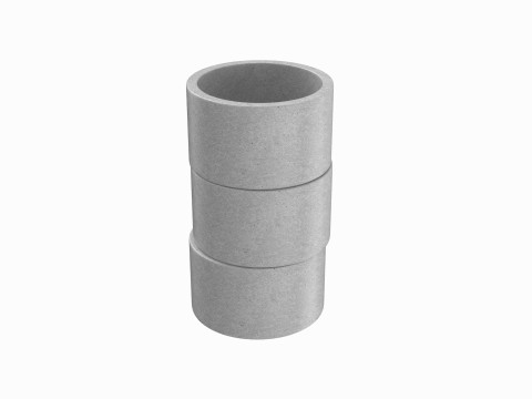 Concrete Rings Model 3D
