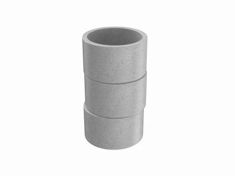 Concrete Rings 3D Model