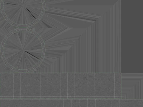 Concrete Rings 3D Model