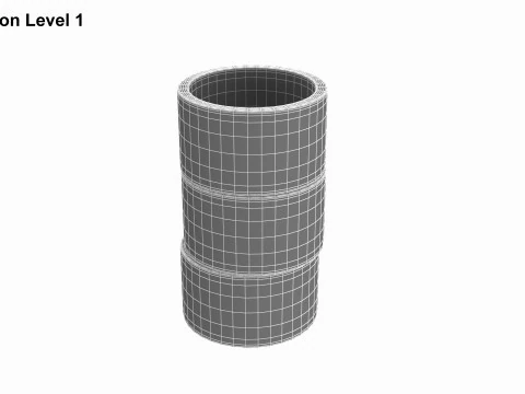 Concrete Rings 3D Model