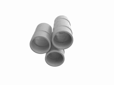 Concrete Rings 3D Model