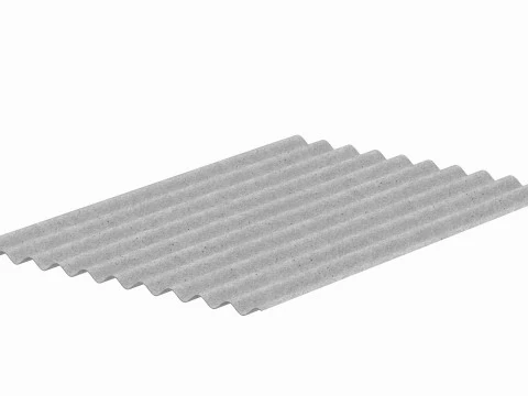 Concrete Roof Tile 3D Model