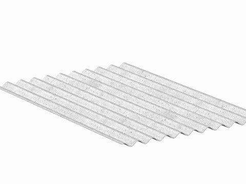Concrete Roof Tile 3D 模型
