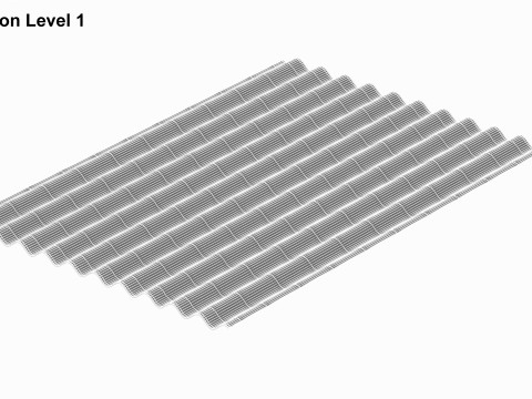 Concrete Roof Tile 3D 模型