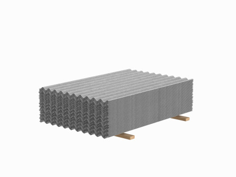 Concrete Roof Tiles 3Dモデル