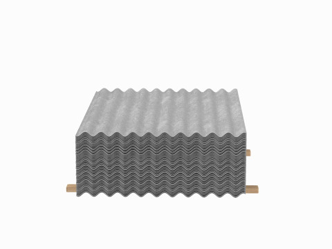 Concrete Roof Tiles 3D Модель