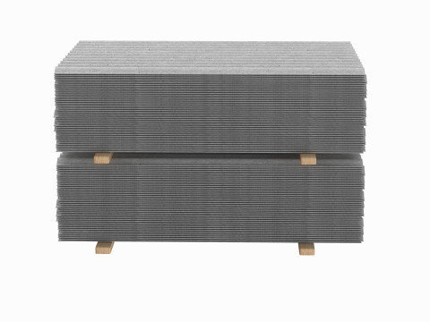 Concrete Roof Tiles On Wood Planks 3D 모델