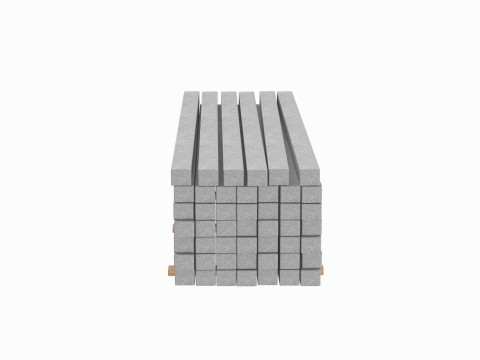 Concrete Slabs On Wood Planks 3Dモデル