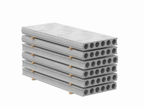 Штабелированные бетонные плиты 3D Модель