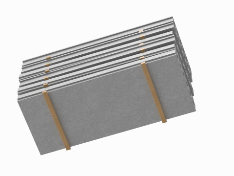 Stacked Concrete Slabs Model 3D