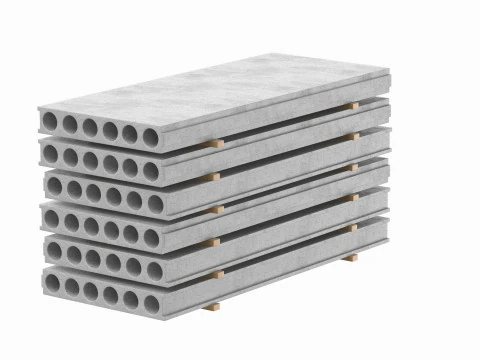 Stacked Concrete Slabs 3D Model
