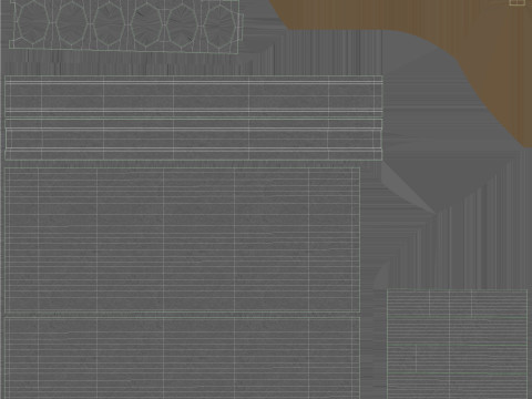 Stacked Concrete Slabs Model 3D